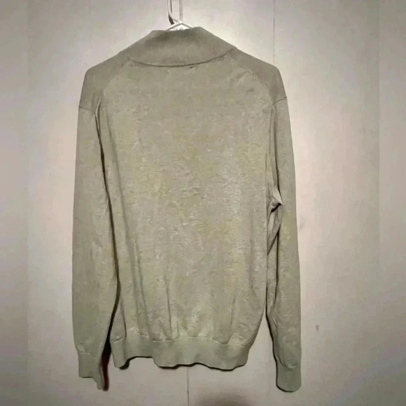 Nautica Men's XL Long Sleeve Half Zip Mock Neck Sweatshirt Heathered Gray - Picture 6 of 6